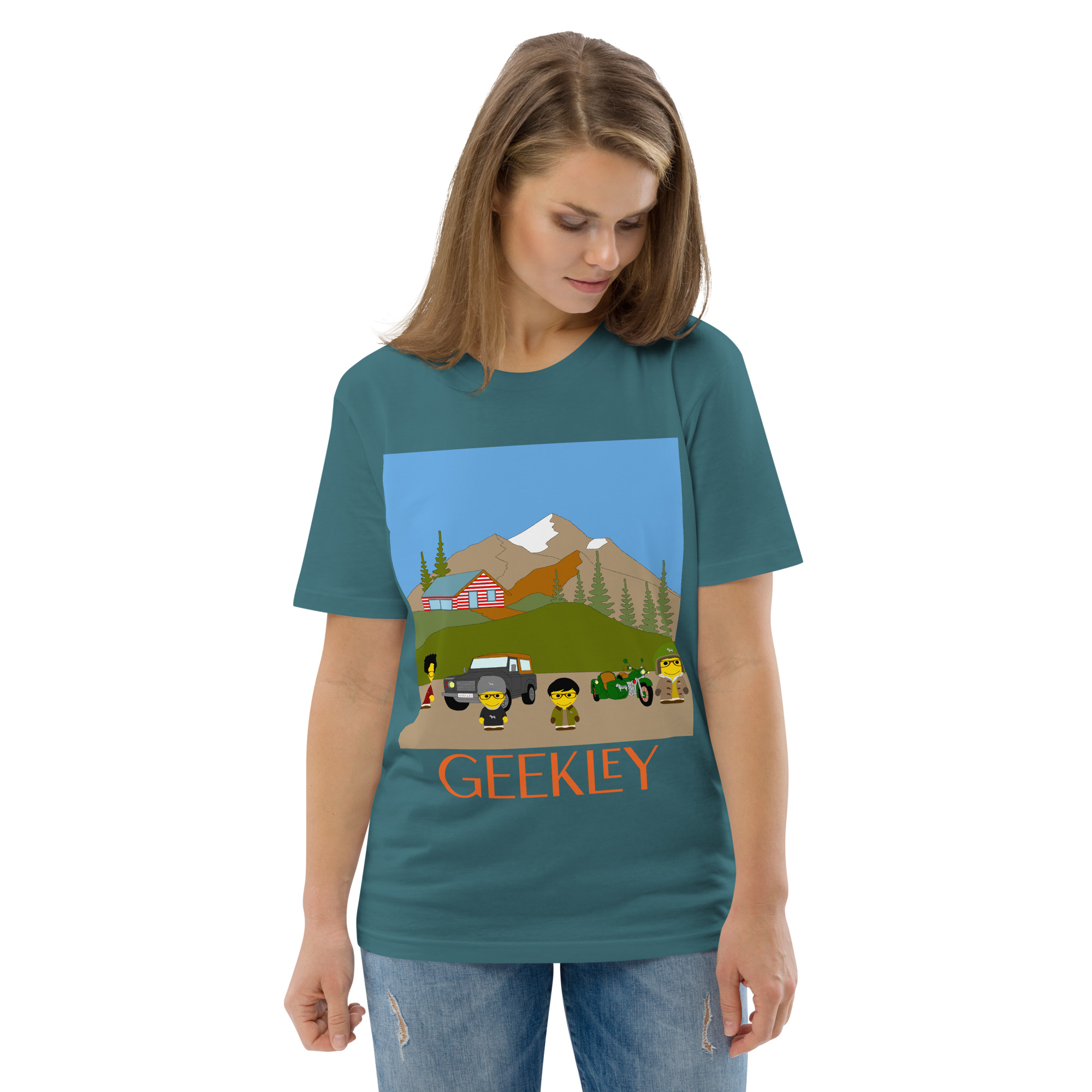 T-shirt unisexe en coton biologique "Country journey" – Image 14
