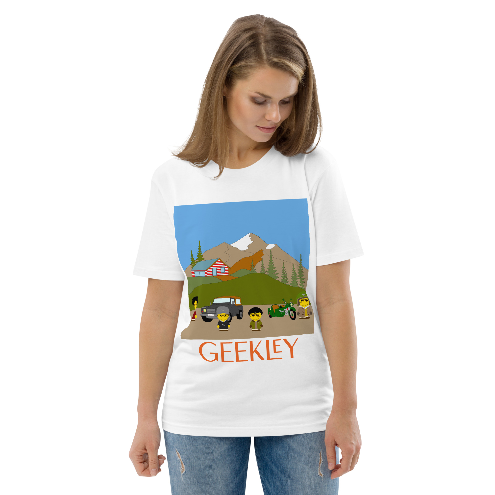 T-shirt unisexe en coton biologique "Country journey" – Image 30