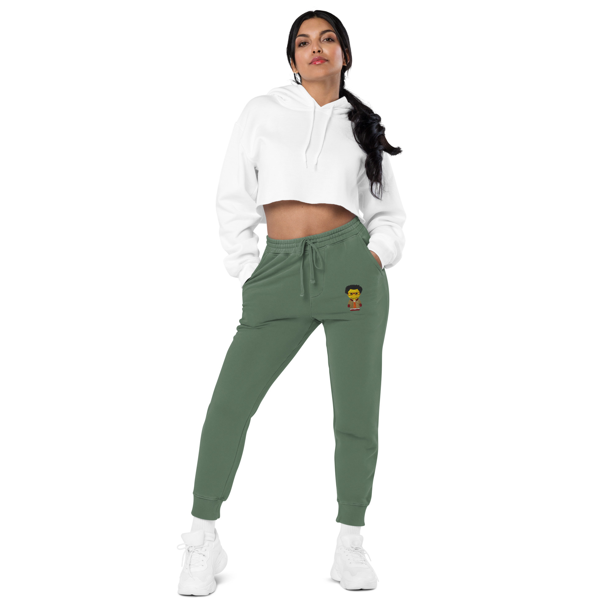 Pantalon de sport teint par pigment  (BARVER-COVCC2-KAK003)