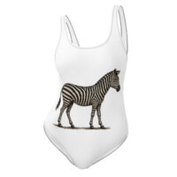 Maillot de bain 1 pièce "Maison GEEKLEY" - zèbre