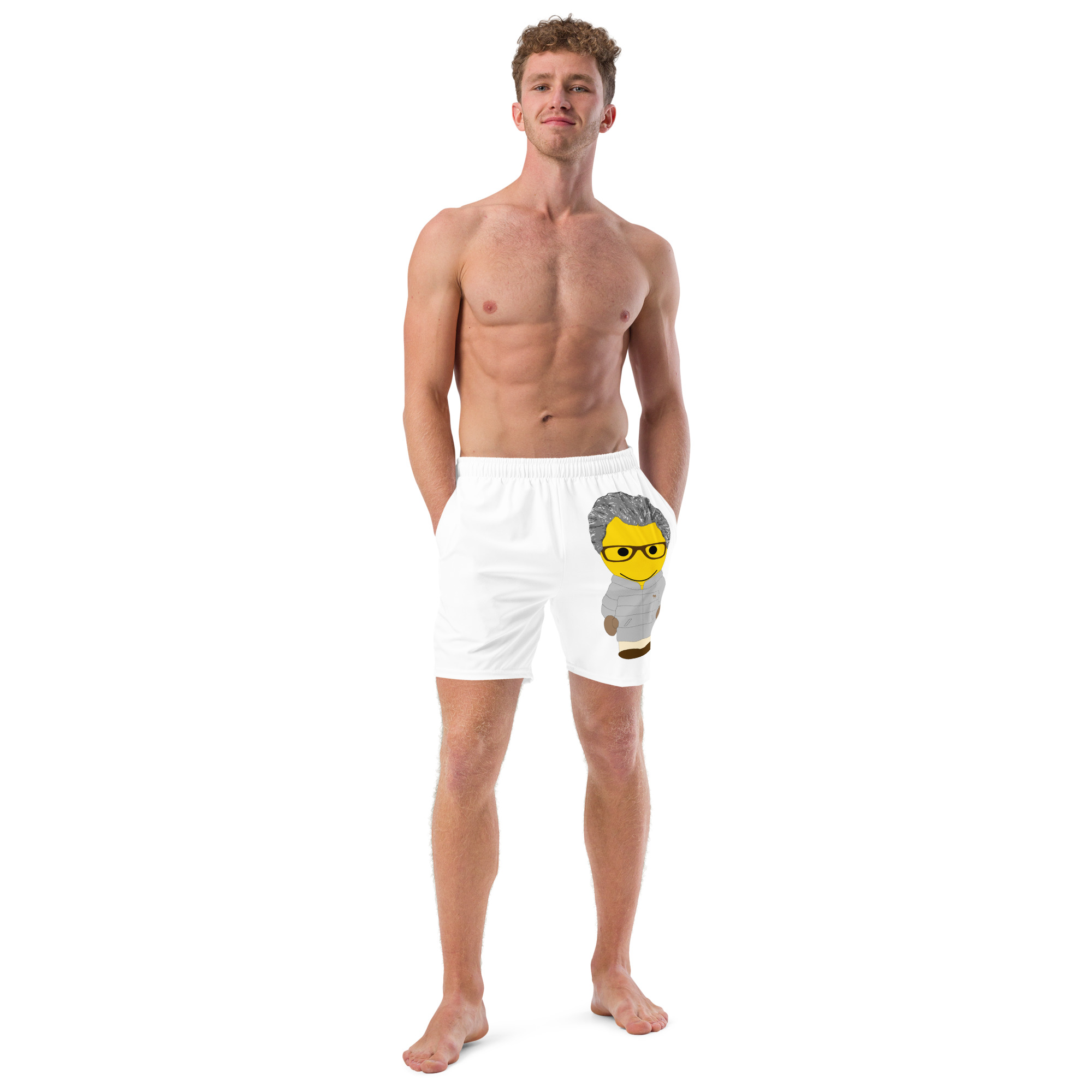 Short de bain recyclé - anorak gris - Alistair