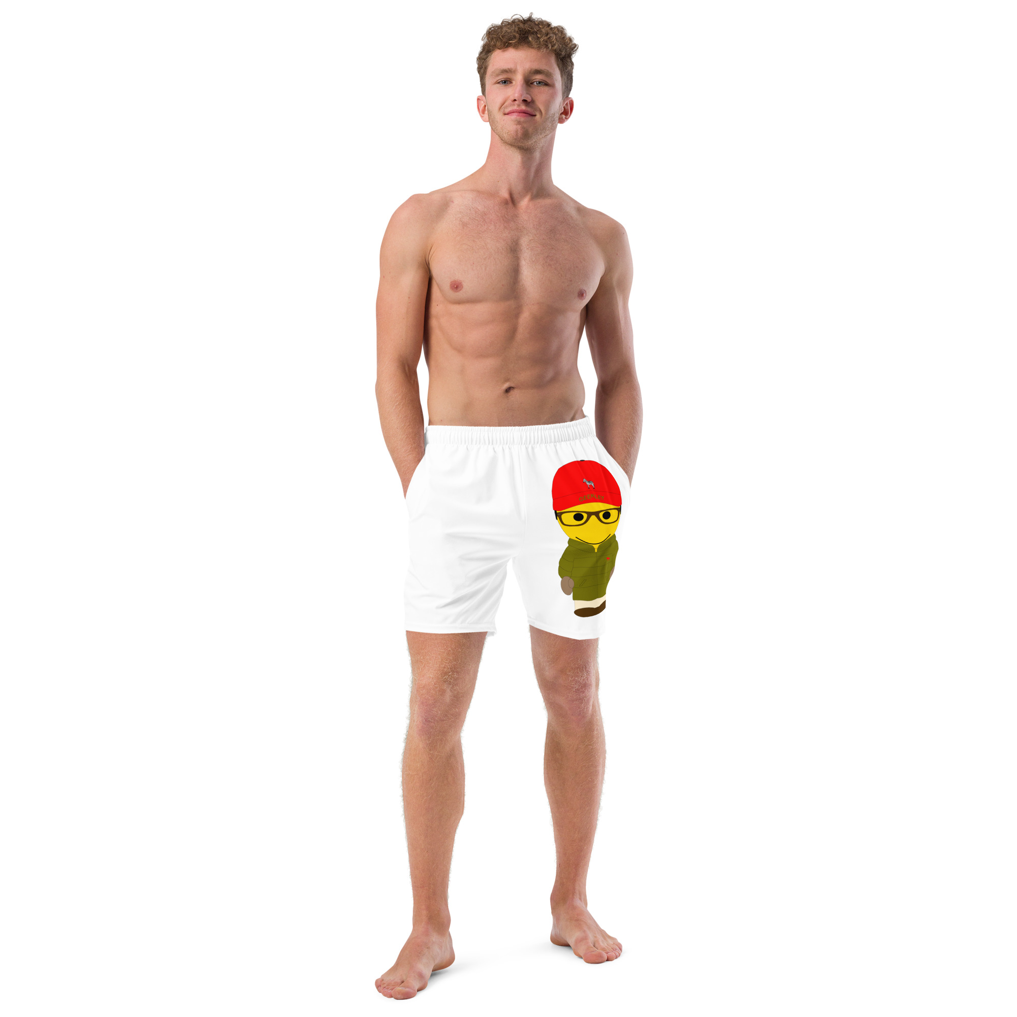 Short de bain recyclé - anorak olive - Charles