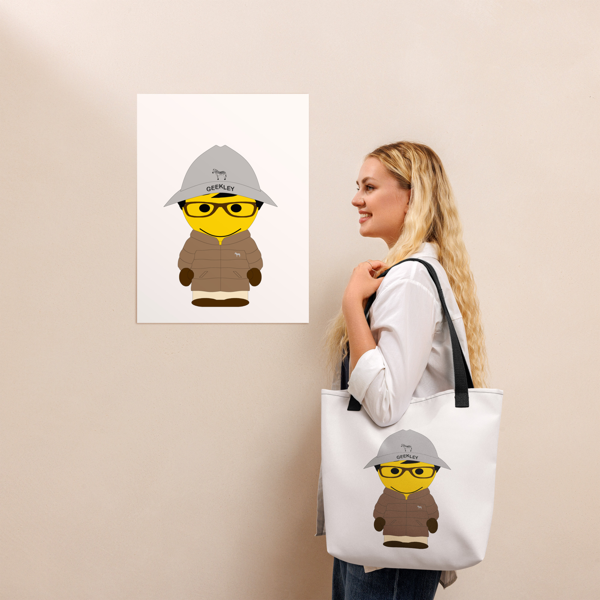 Tote bag - anorak camel - Edgar