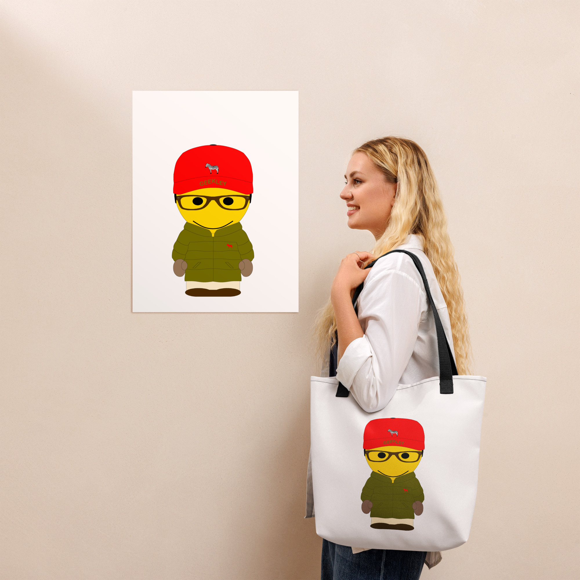 Tote bag - anorak olive - Charles