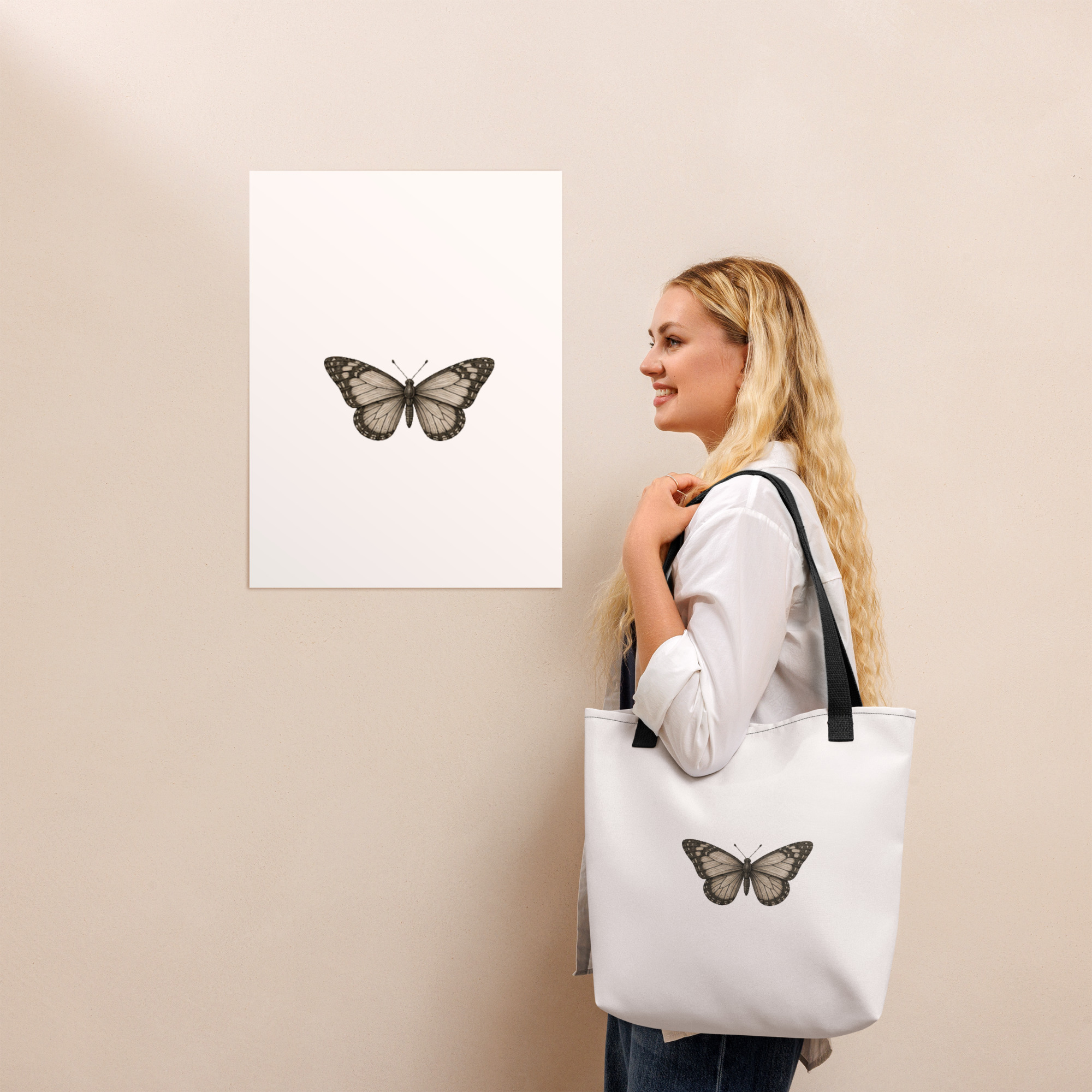 Tote bag "MAISON GEEKLEY" - papillon