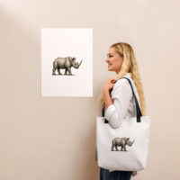 Tote bag "MAISON GEEKLEY" – rhinoceros