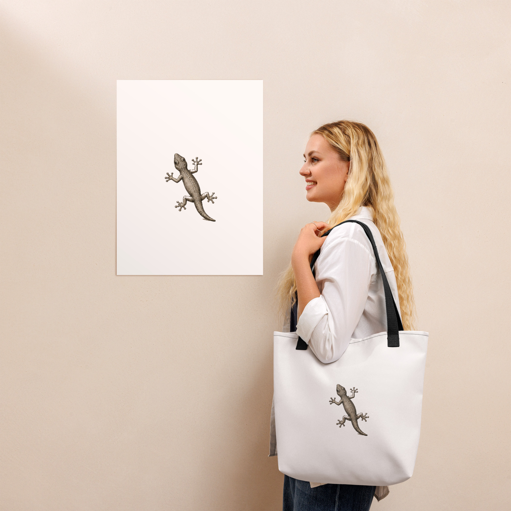 Tote bag "MAISON GEEKLEY" – gecko