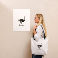 Tote bag "MAISON GEEKLEY" – autruche