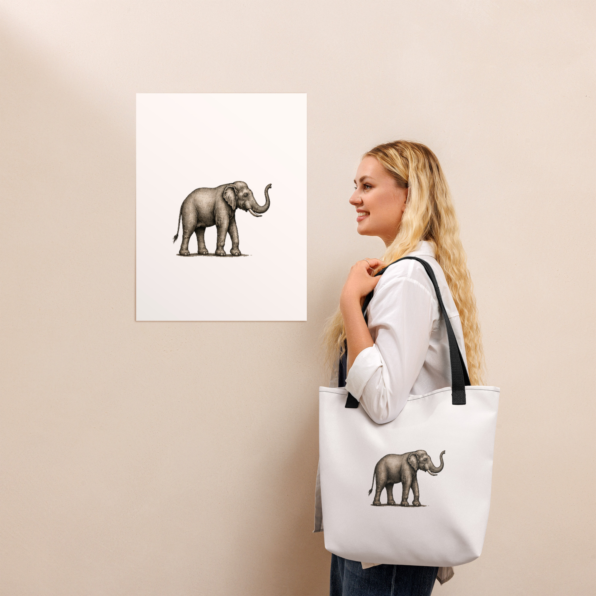 Tote bag "MAISON GEEKLEY" – elephant