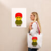 Tote bag - anorak olive - Charles