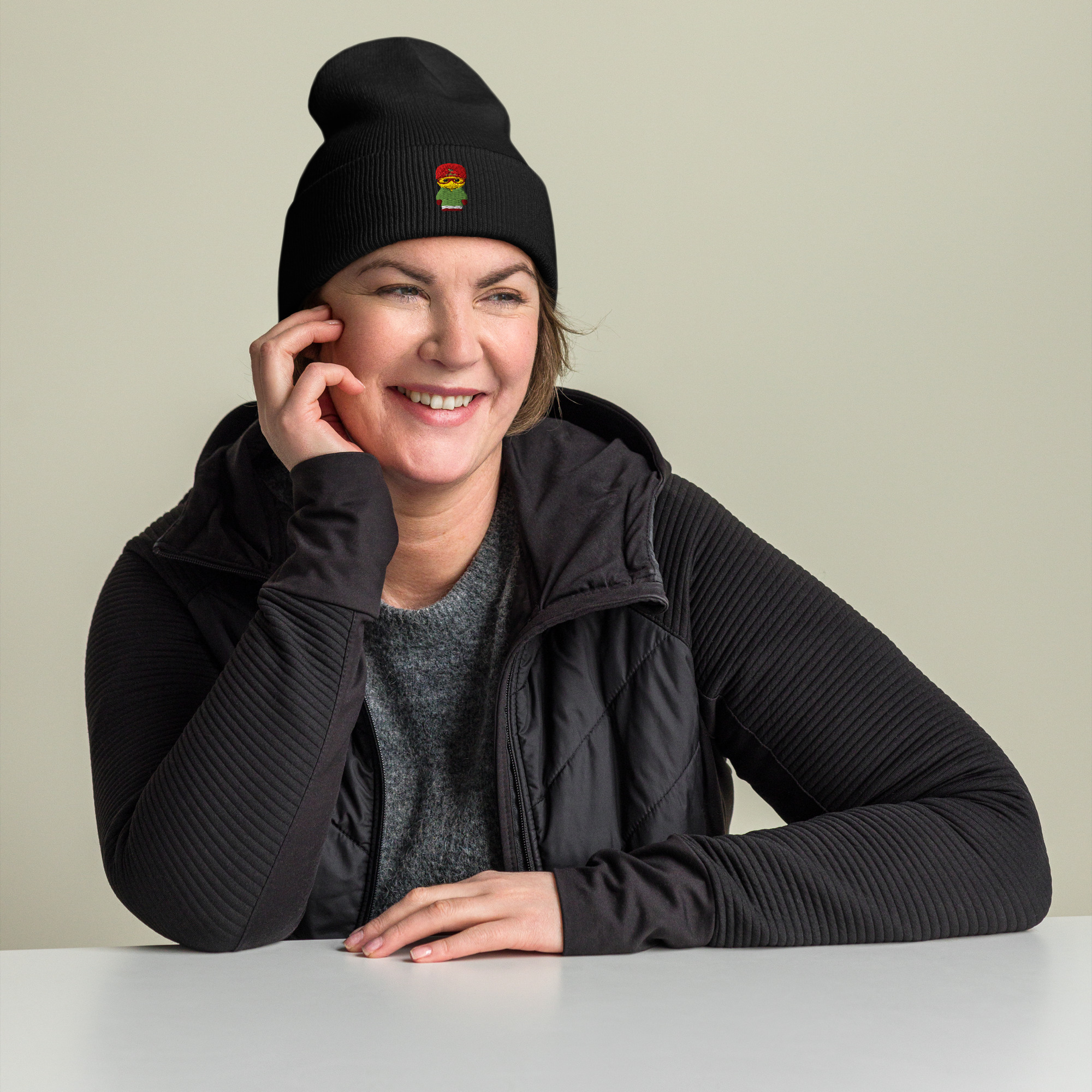 Bonnet à revers - anorak olive - Charles