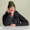 Bonnet à revers - anorak olive - Charles