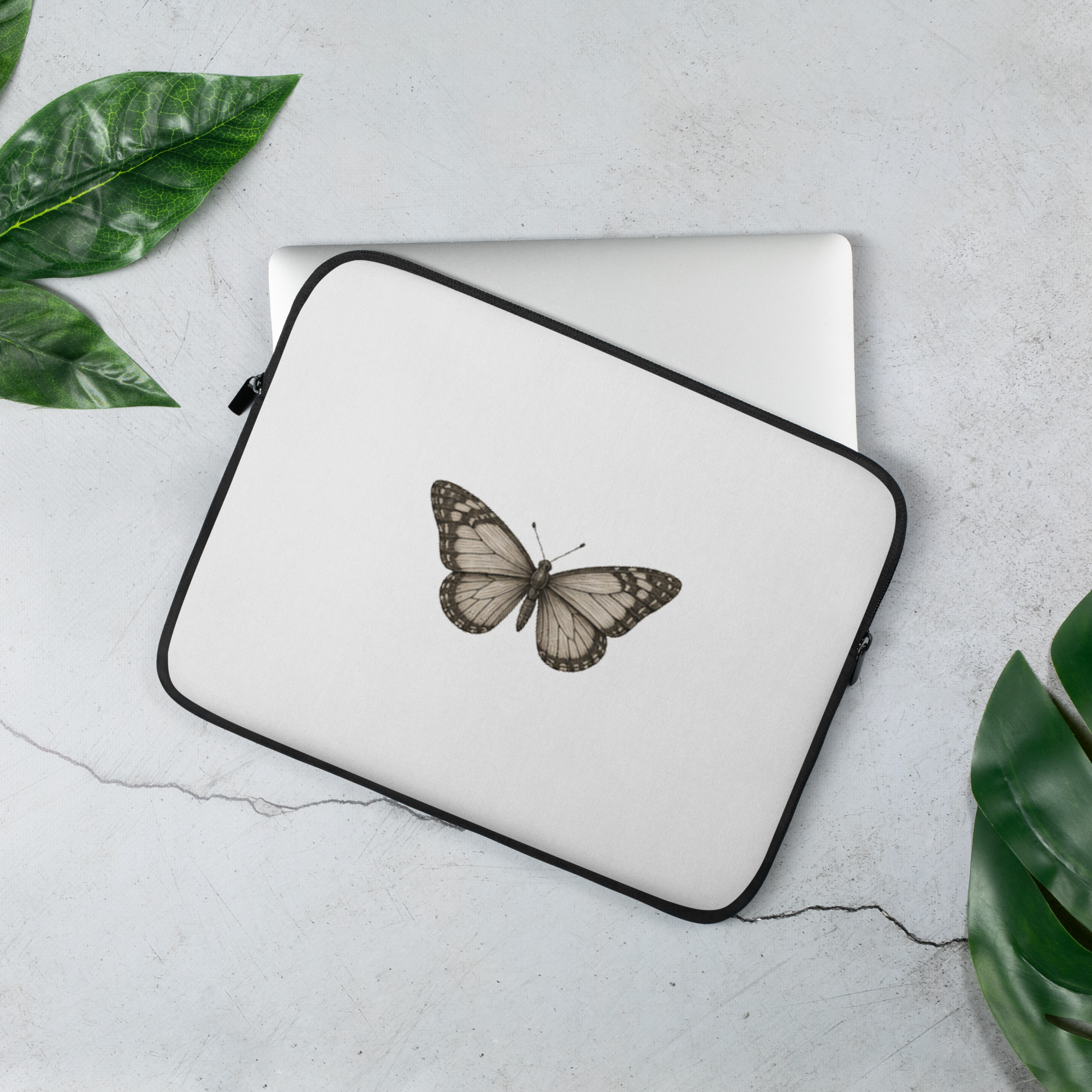 Housse pour ordinateur portable "Maison GEEKLEY" – papillon