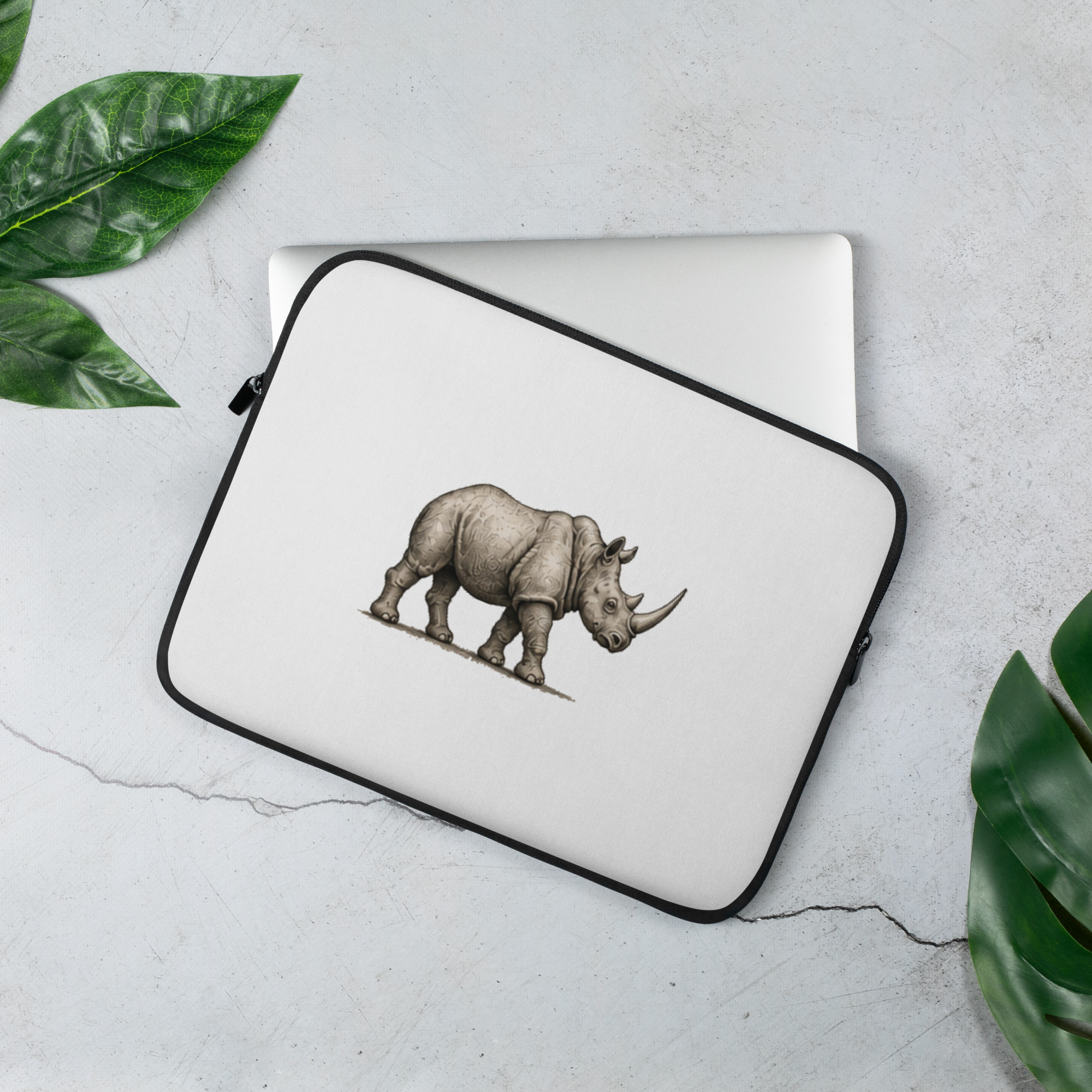 Housse pour ordinateur portable "Maison GEEKLEY" – rhinoceros