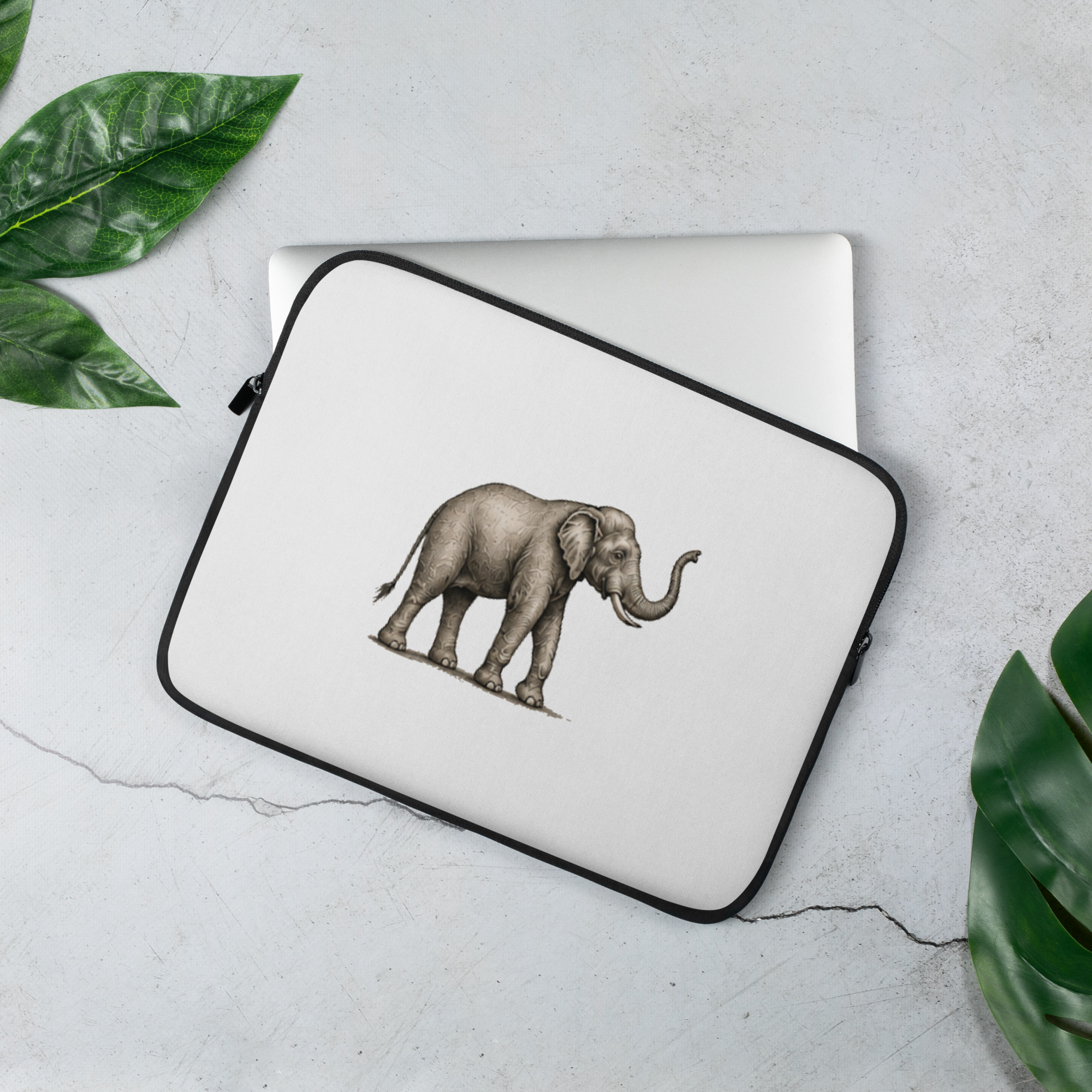 Housse pour ordinateur portable "Maison GEEKLEY" – elephant