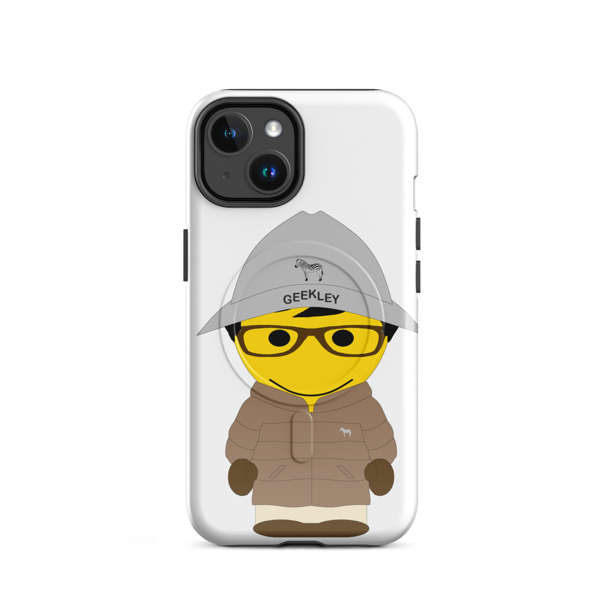 Coque solide pour iPhone® avec MagSafe® - anorak camel - Edgar
