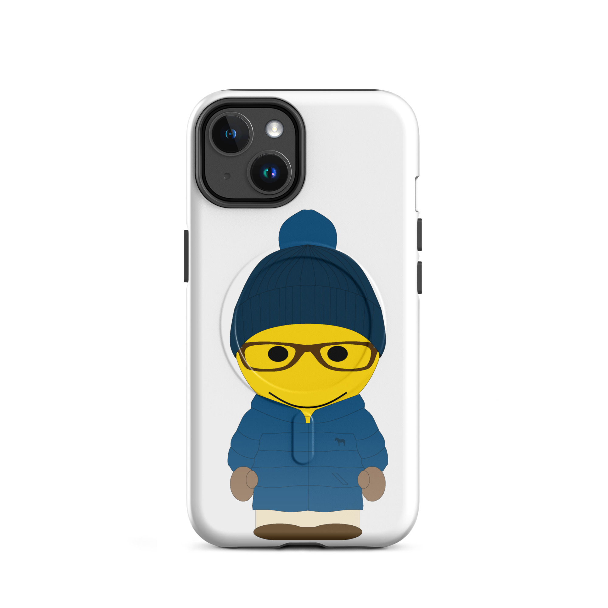 Coque solide pour iPhone® avec MagSafe® - anorak marine - Fitzgerald