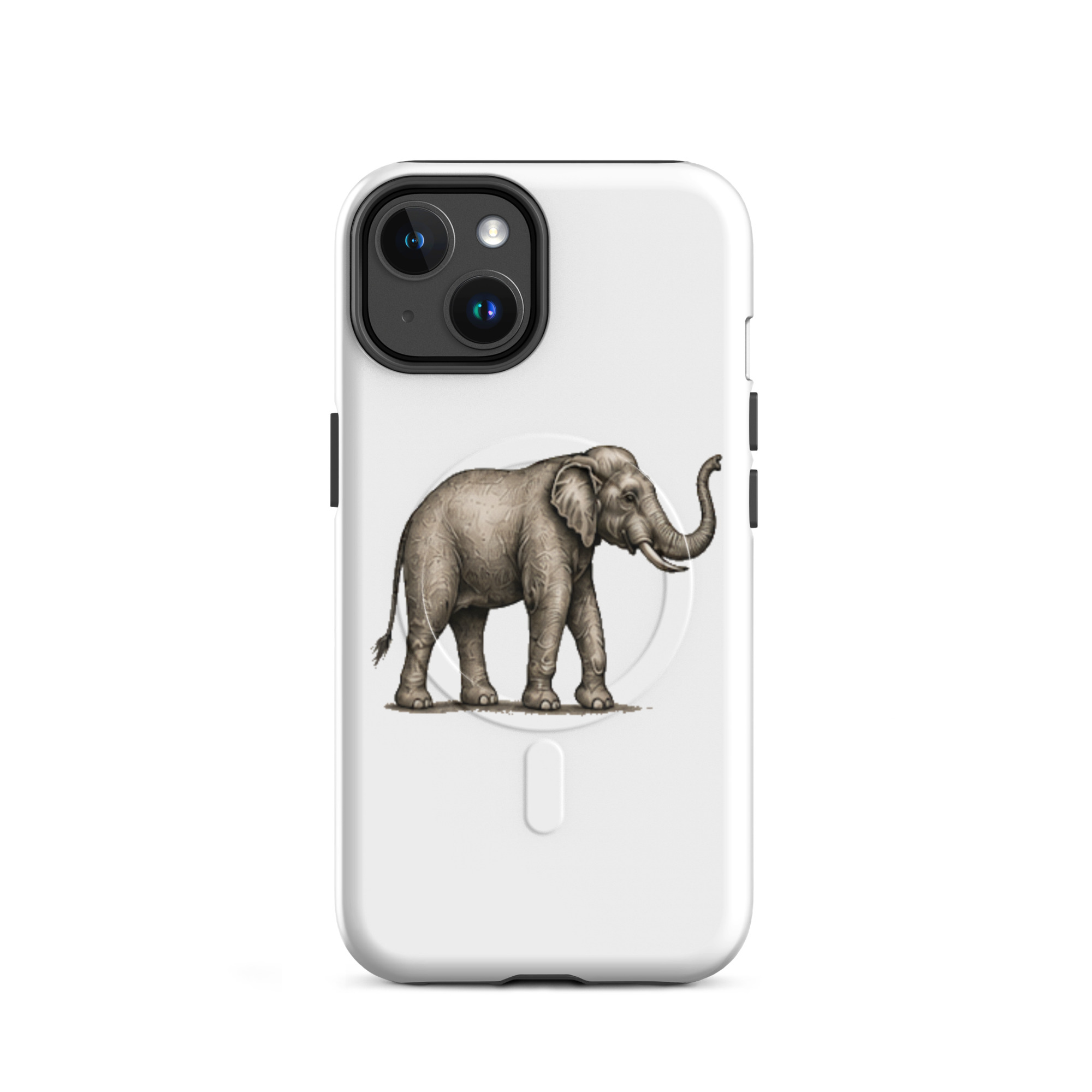 Coque iPhone® (MagSafe®) "Maison GEEKLEY" - elephant