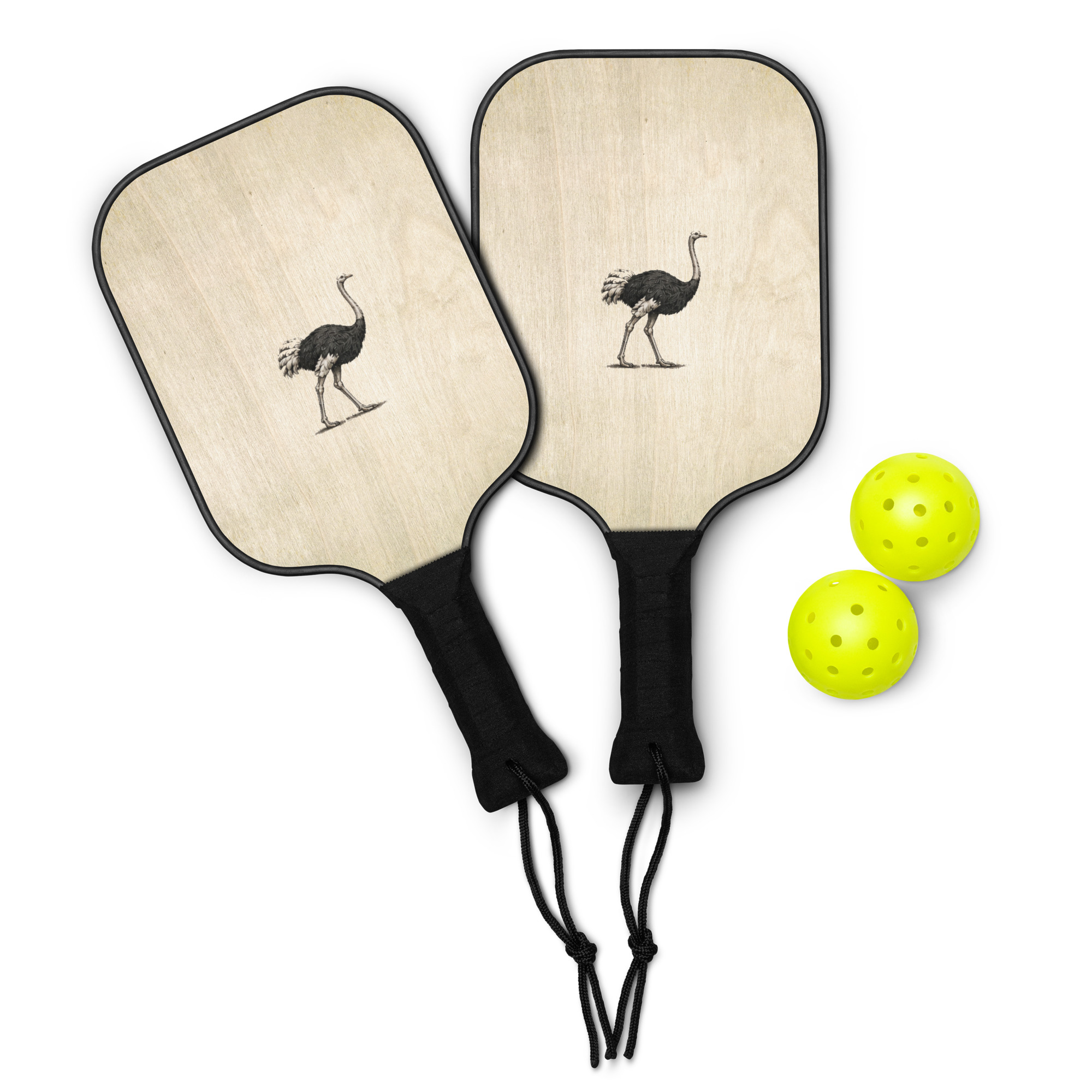 Kit de pickleball "Maison GEEKLEY" - autruche