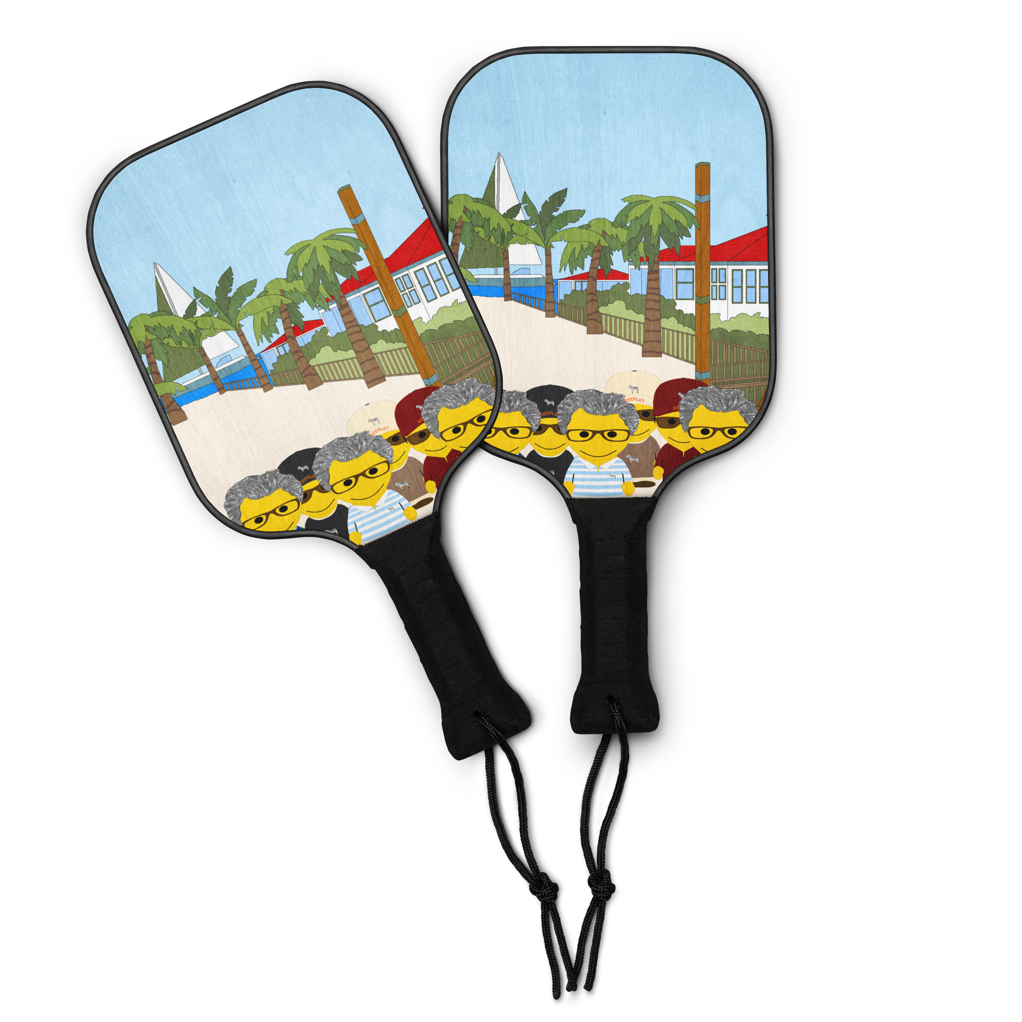 Kit de pickleball "Maison GEEKLEY" - Beach party