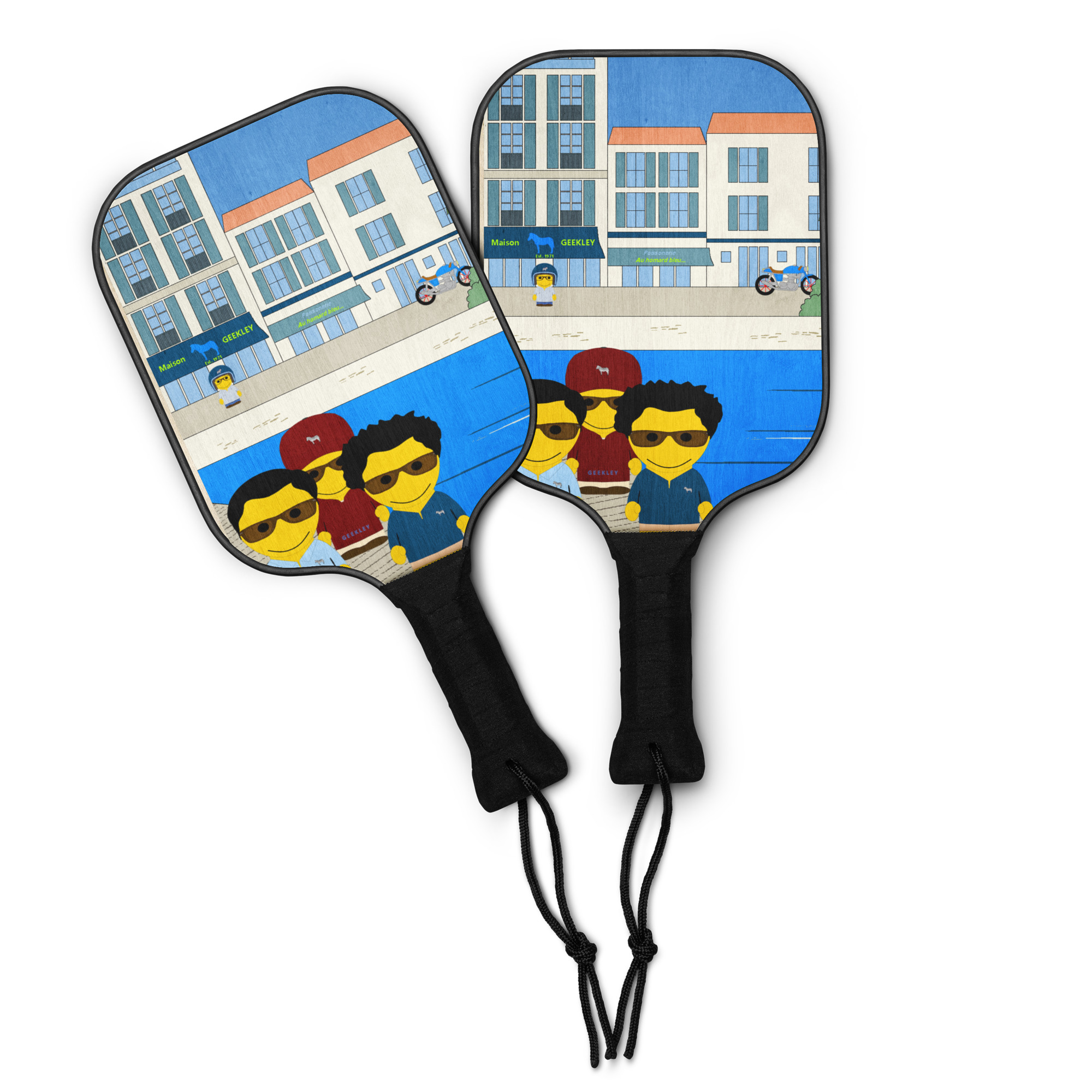 Kit de pickleball "Maison GEEKLEY" - Vue sur le port