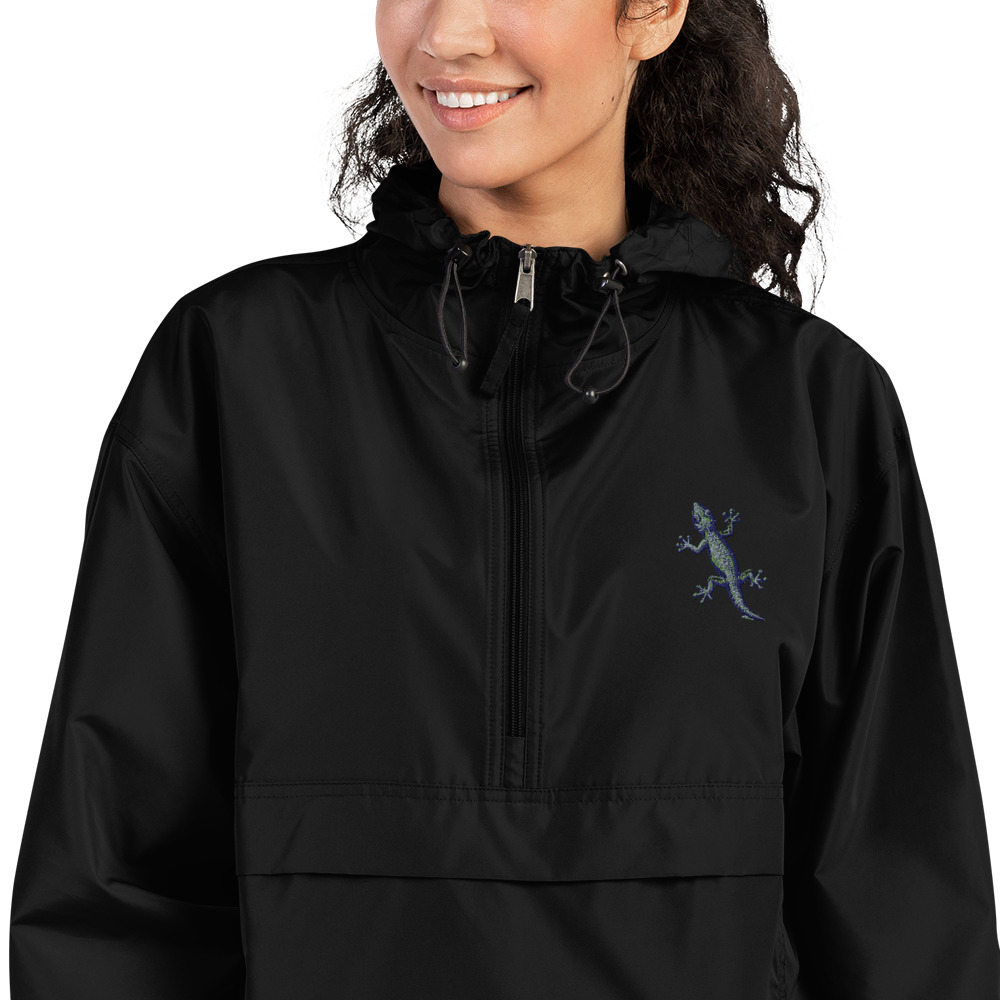Veste pliable brodée Champion "Maison GEEKLEY" - gecko