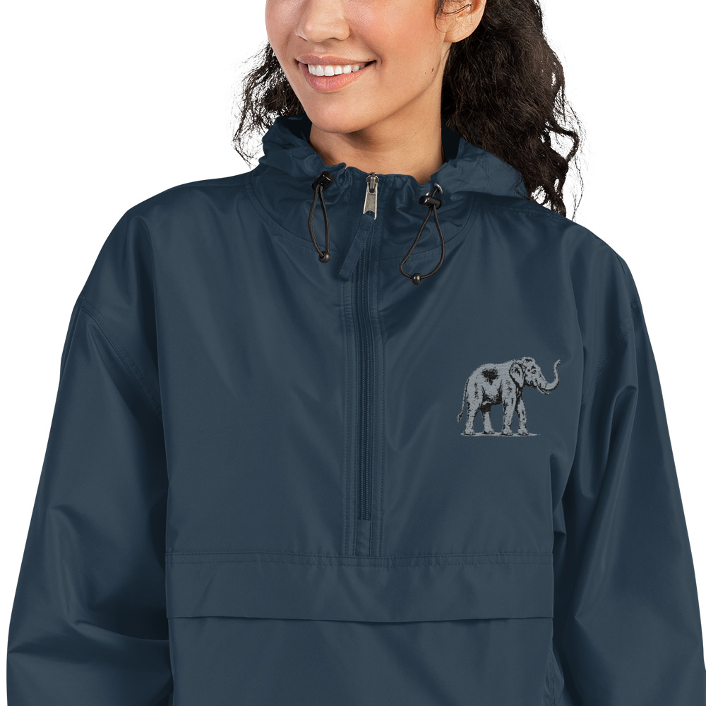 Veste pliable brodée Champion "Maison GEEKLEY" - elephant