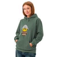 Sweat à capuche teinté unisexe - anorak camel - Edgar