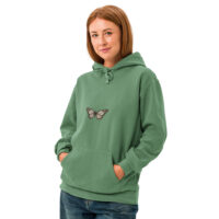 Sweat à capuche teinté unisexe "Maison GEEKLEY" – papillon