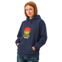Sweat à capuche teinté unisexe - anorak olive - Charles
