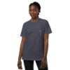 T-shirt teinté avec poche unisexe - anorak bordeaux – Dorian