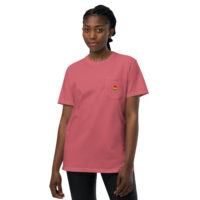 T-shirt teinté avec poche unisexe - anorak olive - Charles