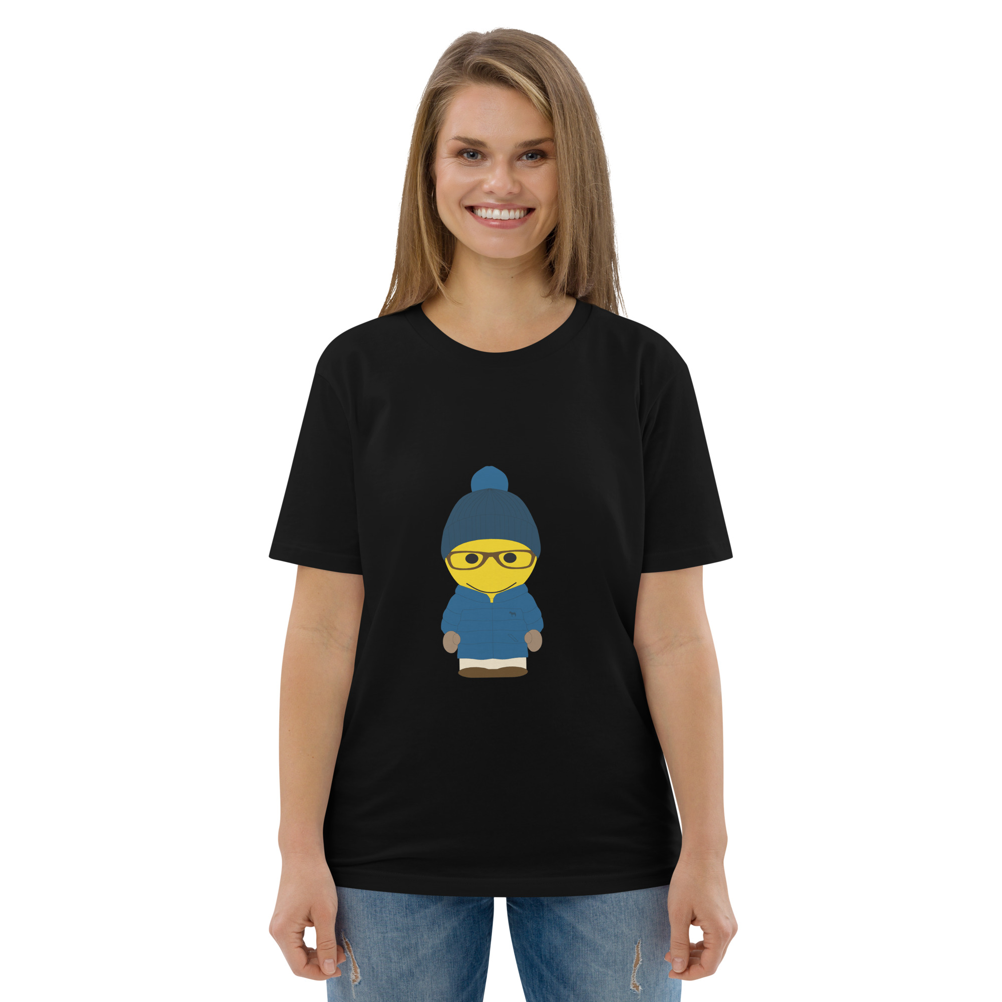 T-shirt coton biologique - anorak marine - Fitzgerald