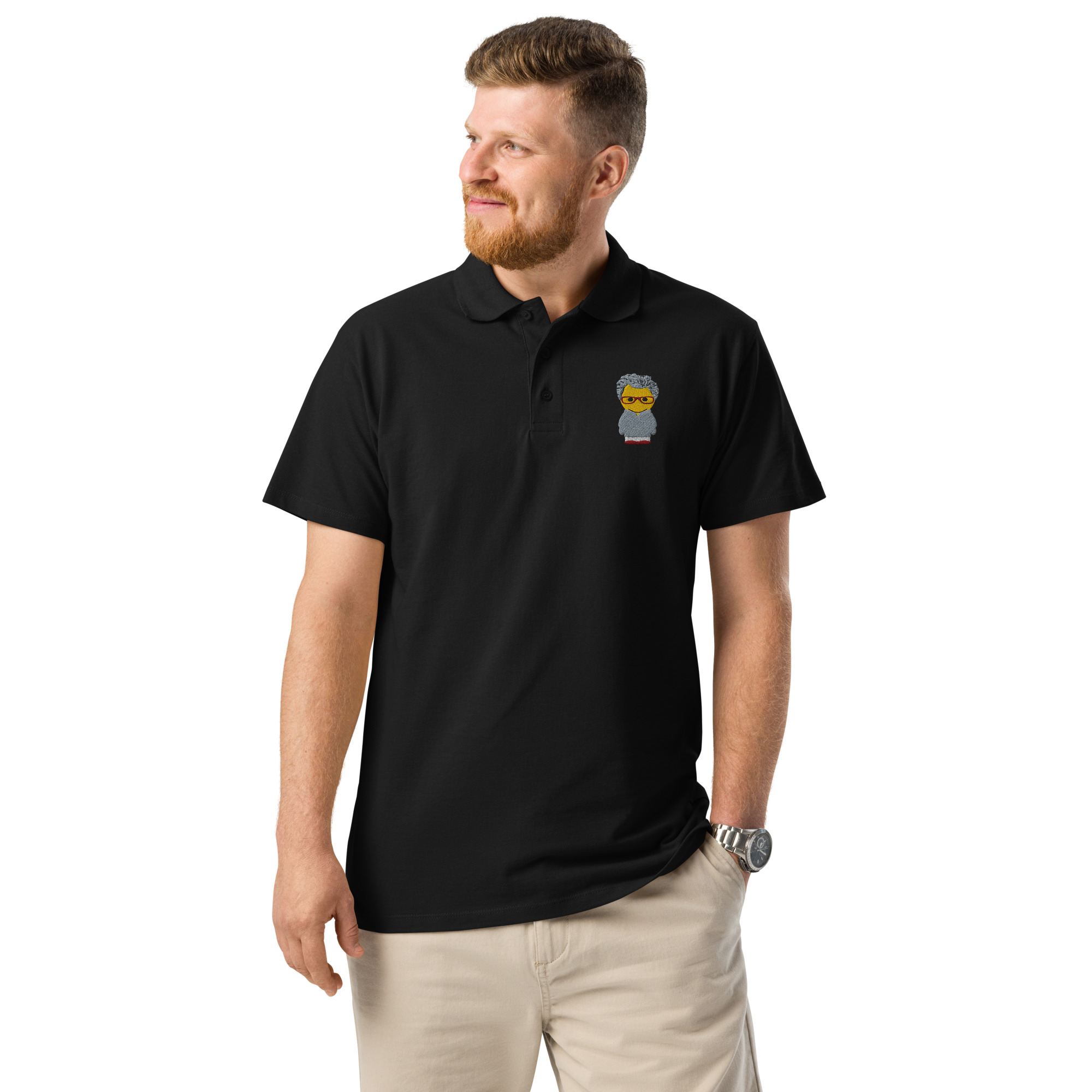 Polo piqué premium unisexe - anorak gris - Alistair