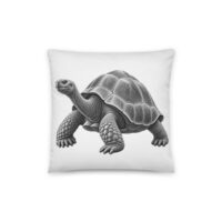 Coussin en coton "Maison GEEKLEY" - tortue