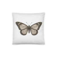 Coussin en coton "Maison GEEKLEY" - papillon