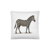 Coussin en coton "Maison GEEKLEY" - zèbre
