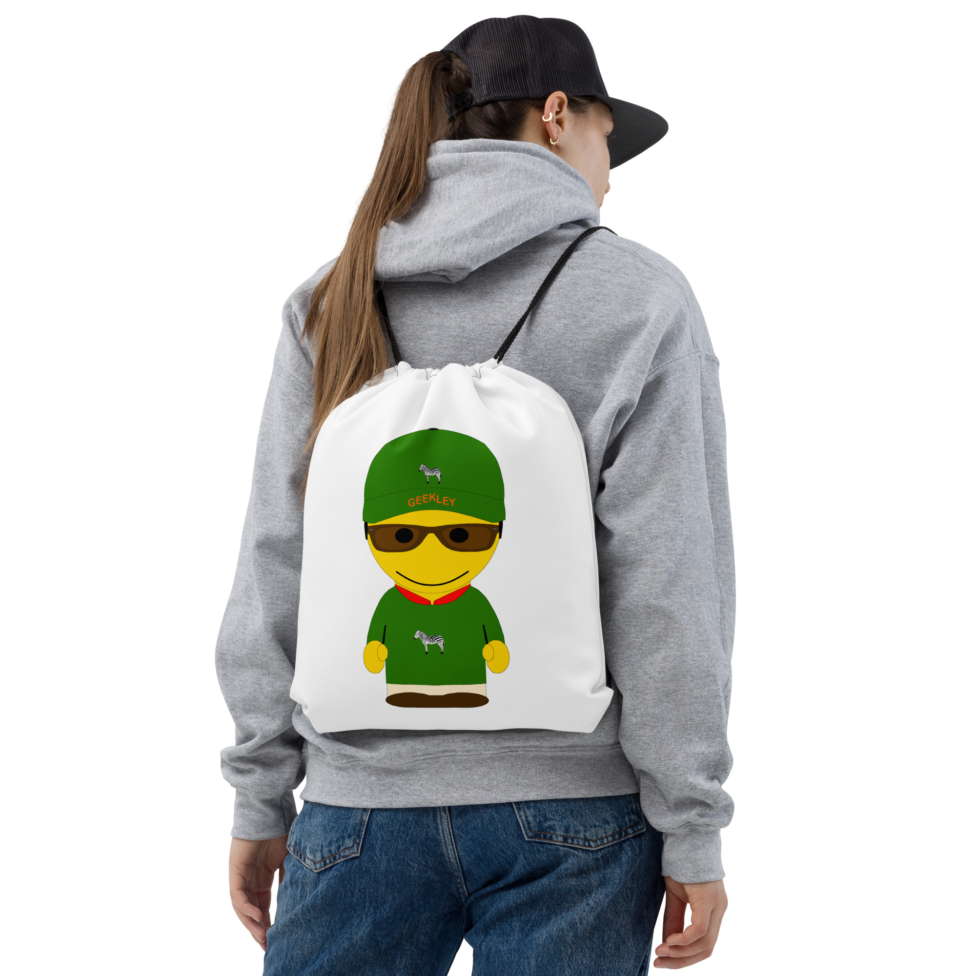 Sac à cordon - sweatshirt vert - Charles