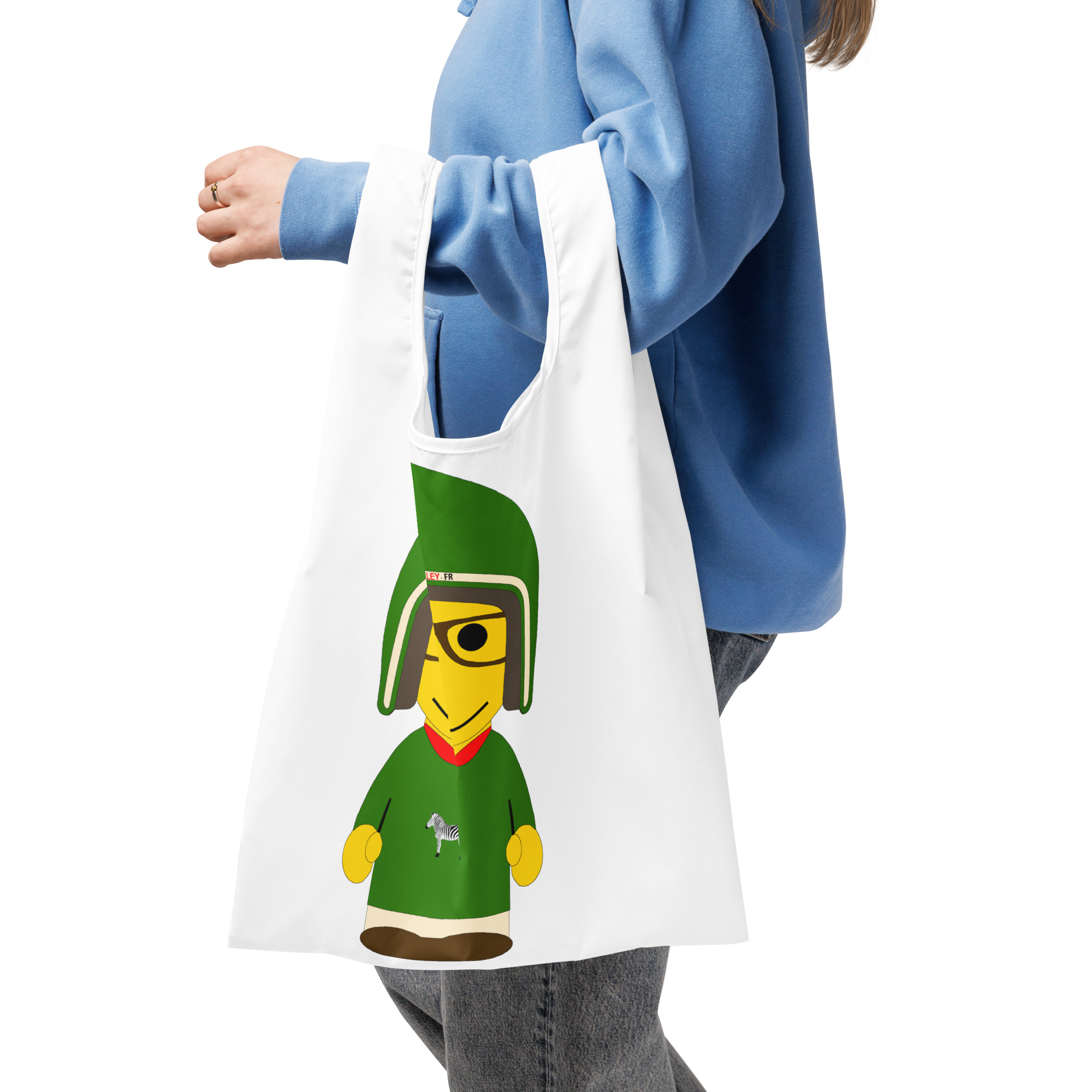 Sac de courses - sweatshirt vert - Dorian