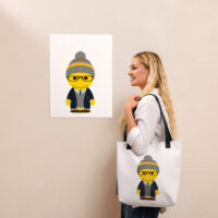 Tote bag - "College" - Fitzgerald - marine