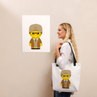 Tote bag - "College" - Charles – camel