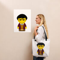 Tote bag - "College" - Benedict – bordeaux