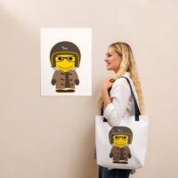 Tote bag - dufflecoat - Dorian-marron