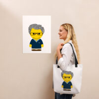 Tote bag - pull col V marine - Alistair