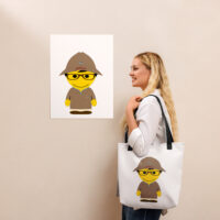 Tote bag - polo laine camel - Edgar