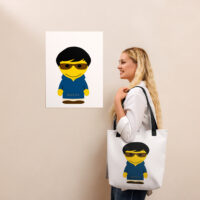 Tote bag - sweatshirt marine - Benedict