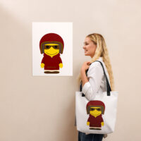 Tote bag - sweatshirt bordeaux - Dorian
