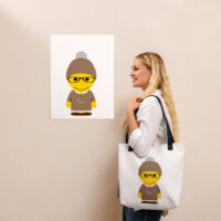 Tote bag - sweatshirt camel - Fitzgerald