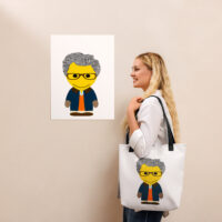 Tote bag - veste huilée marine - Alistair