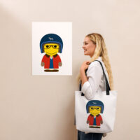 Tote bag - veste huilée rouge - Dorian